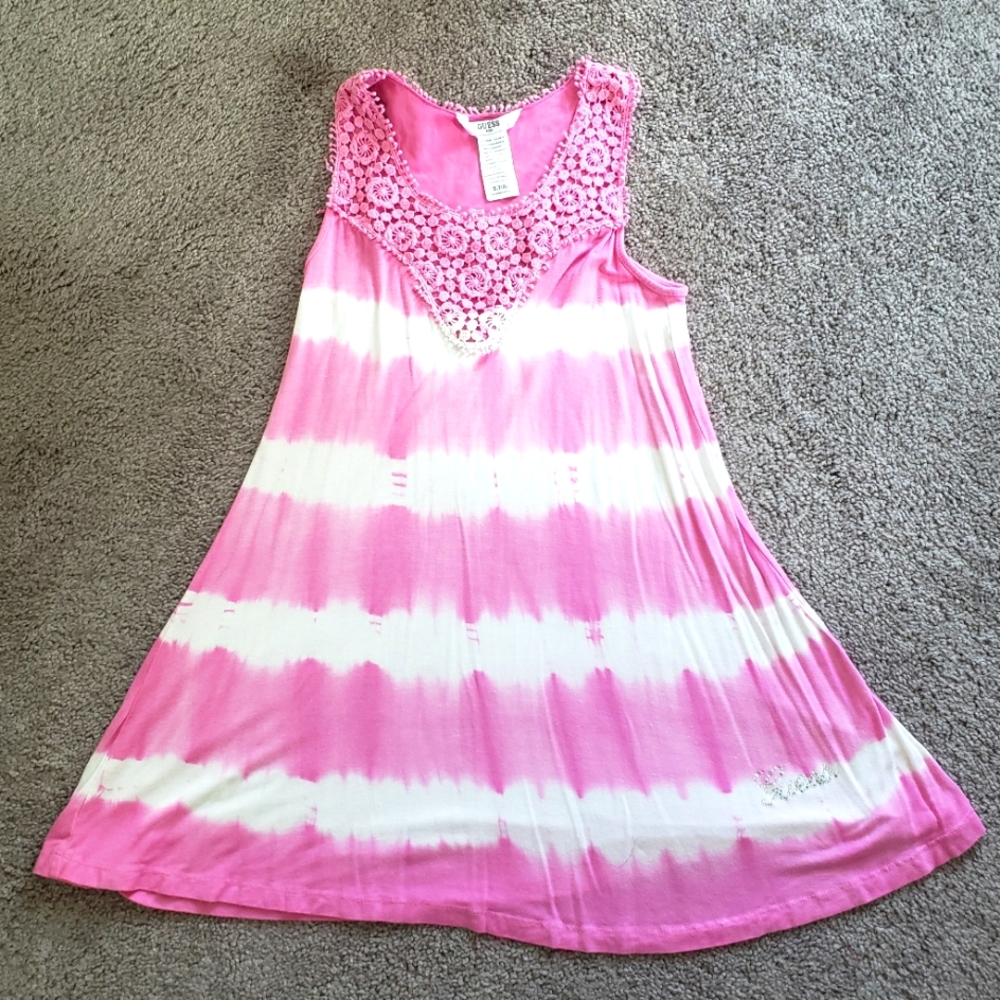 GUESS GIRL'S DRESS SIZE 7/8 CAN ALSO BE USED AS A COVER-UP $12